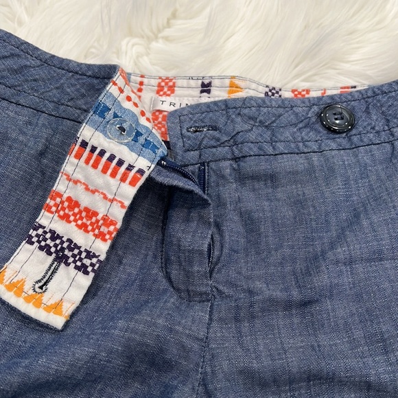 Trina Turk Flat Waist Denim Shorts - Picture 3 of 5